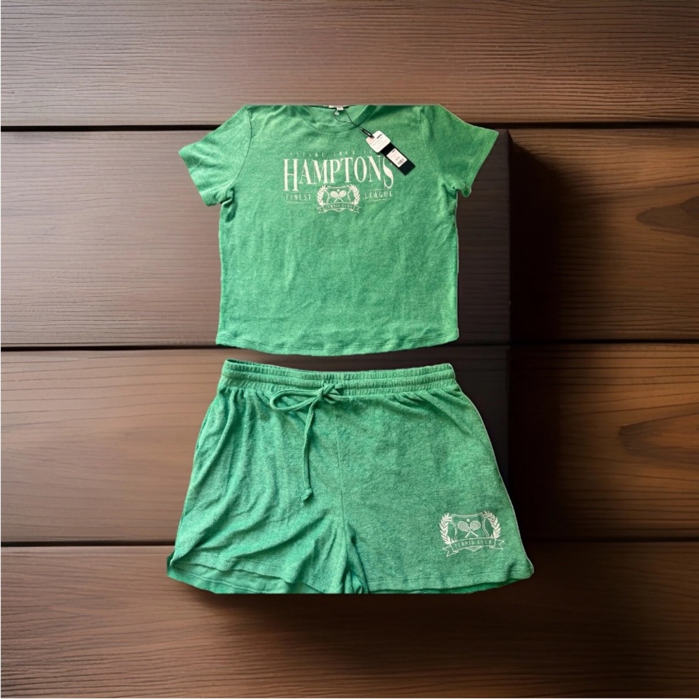 Fashion Nova Green Matching Set